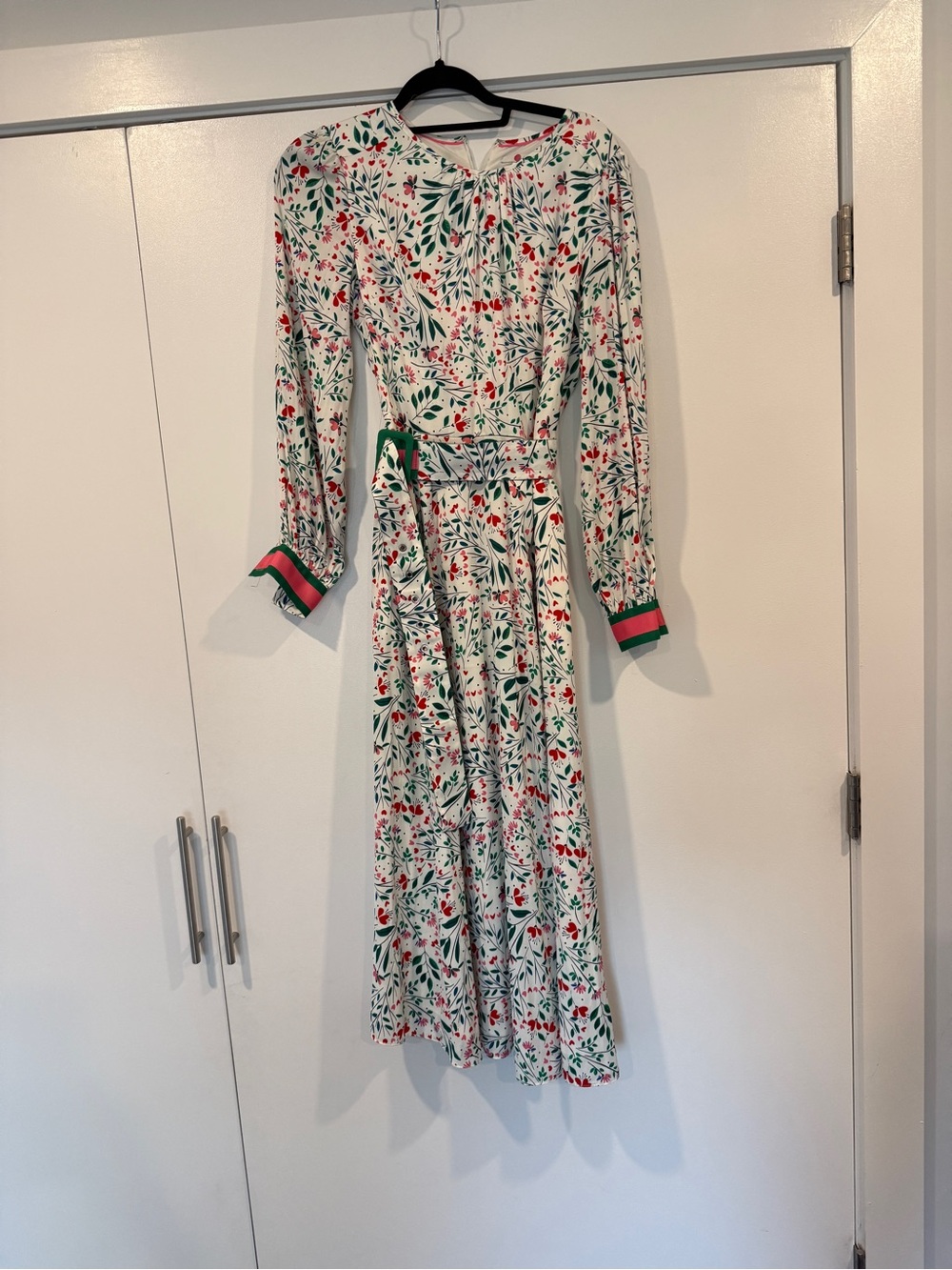 Boden floral dress with reversible belt